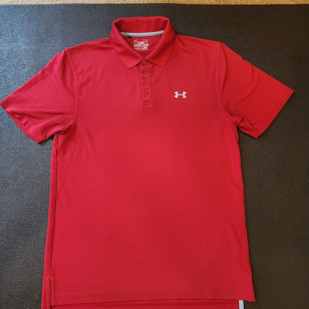 Under Armour Red Performance Polo Shirt